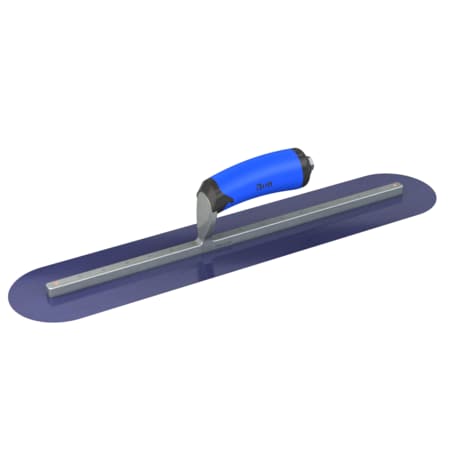 Steel City Trowels By Bon Bon 67-155 Finish Trowel, Round, Blue Steel, 20 X 4, Comfort Grip 67-155